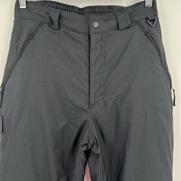 Columbia Vintage Insulated Fleece Lined Ski Snow Pants Black Women’s Size Medium - Picture 2 of 7